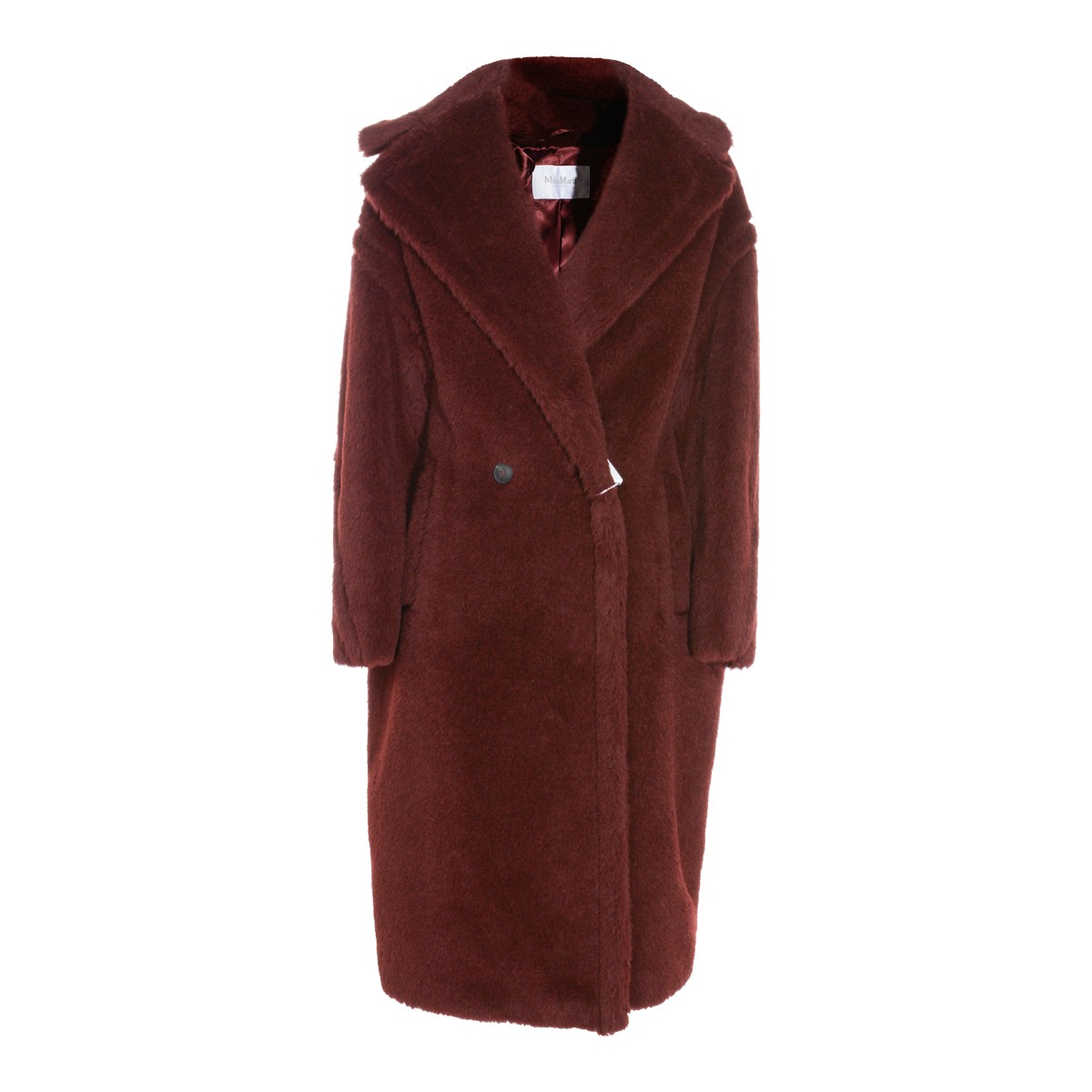 RED WOOL TEDGIRL COAT