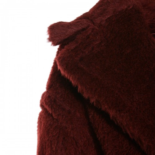 RED WOOL TEDGIRL COAT