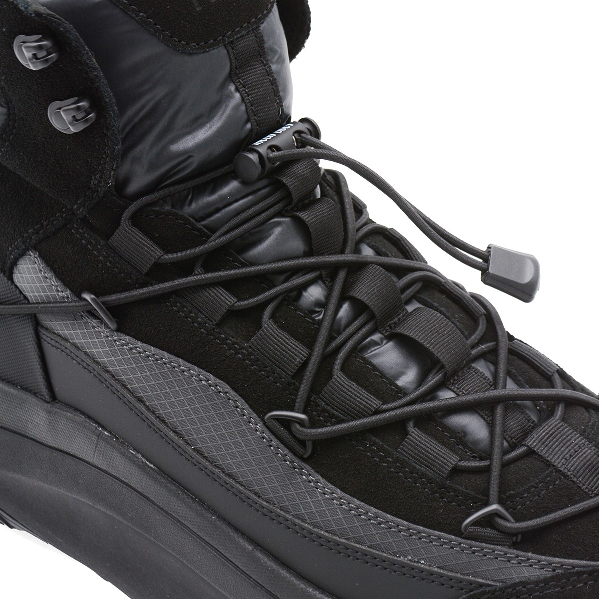 BLACK LEATHER MOON247 XLACE MID BOOTS