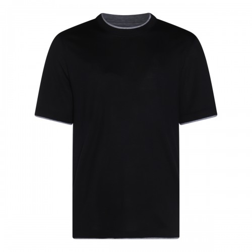 DARK BLUE COTTON T-SHIRT