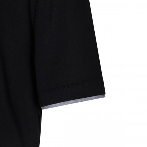 DARK BLUE COTTON T-SHIRT