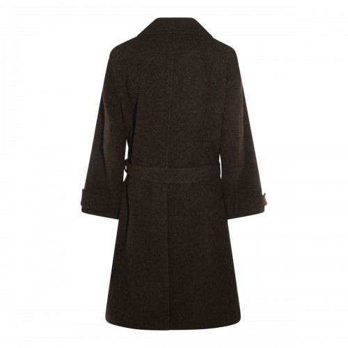 DARK KHAKI COTTON SOFT COAT