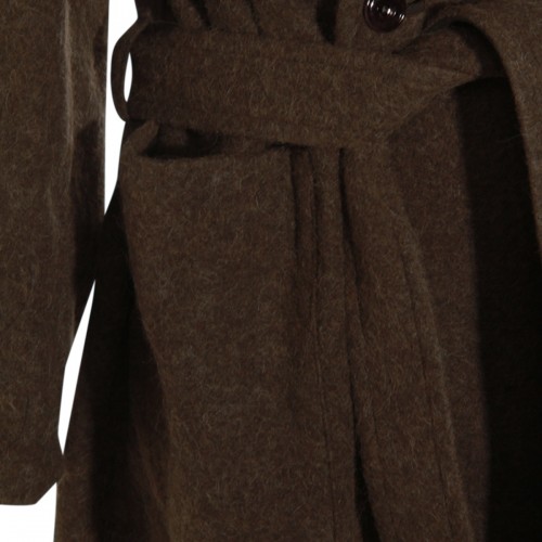 DARK KHAKI COTTON SOFT COAT
