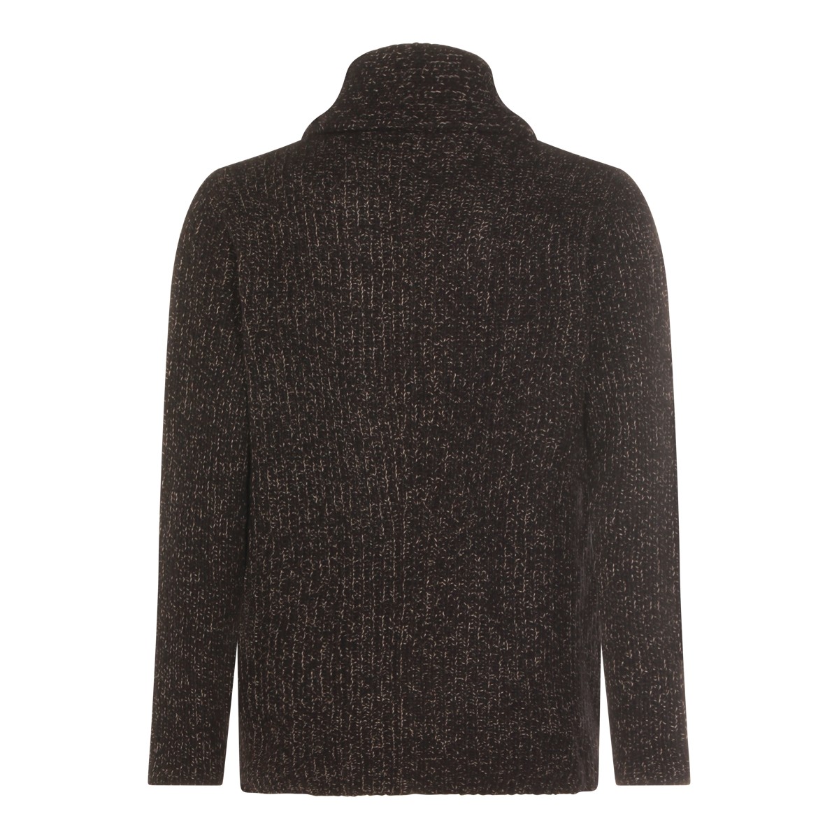 BLACK WOOL KNITWEAR