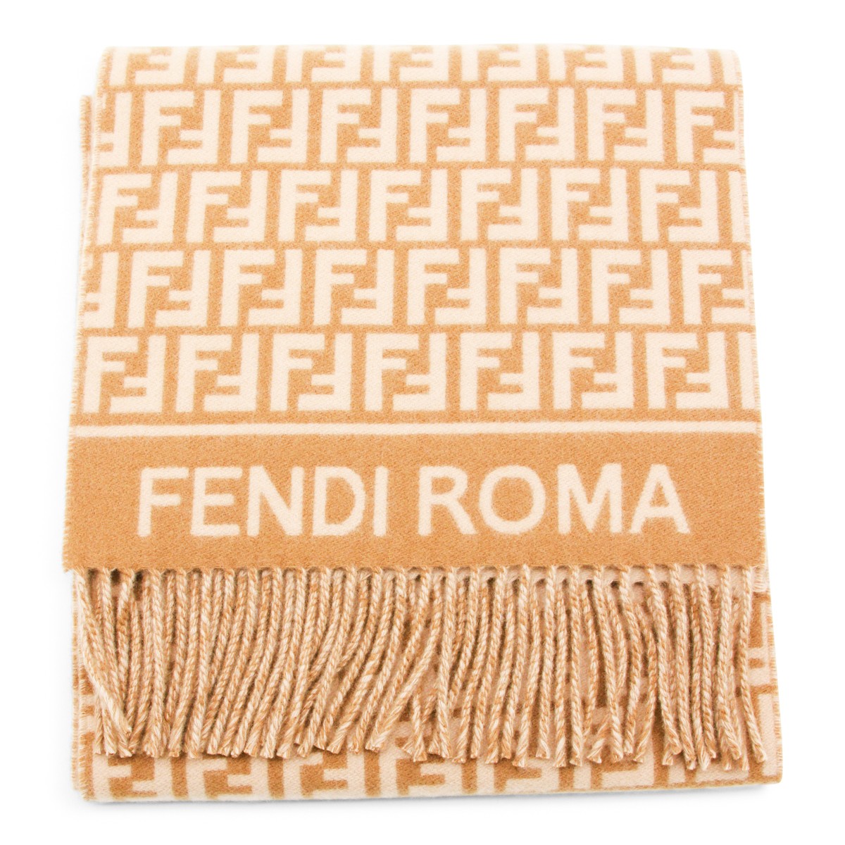 CAMEL WOOL SCARF