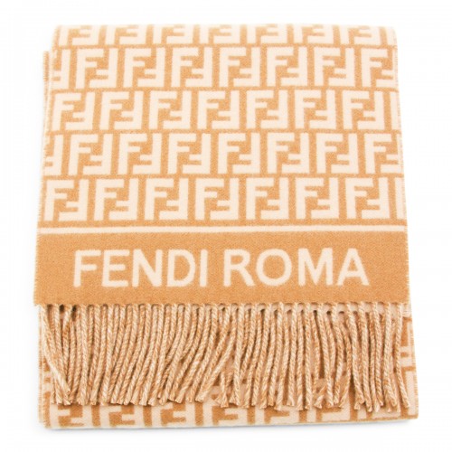 CAMEL WOOL SCARF