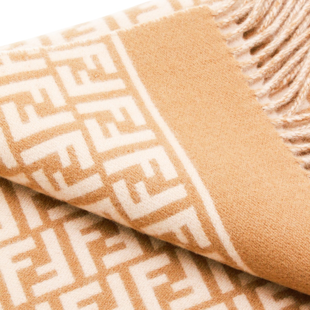 CAMEL WOOL SCARF