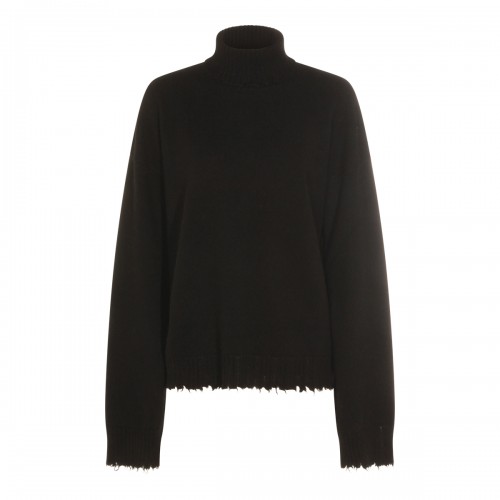 BLACK CASHMERE KNNITWEAR