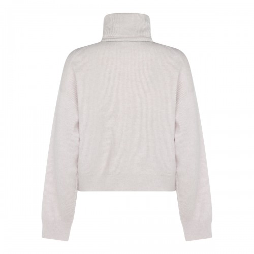 LIGHT BEIGE WOOL KNITWEAR