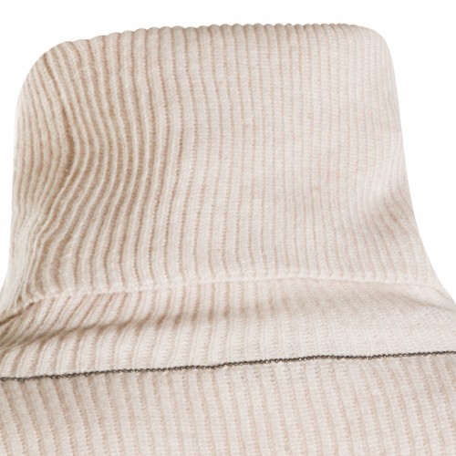 LIGHT BEIGE WOOL KNITWEAR