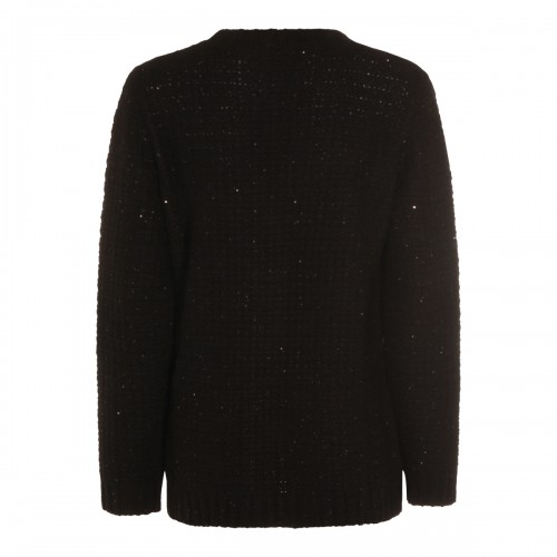 BLACK WOOL KNITWEAR
