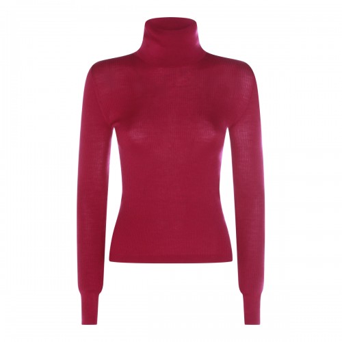 RED WOOL KNITWEAR