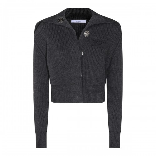 DARK GREY WOOL KNITWEAR
