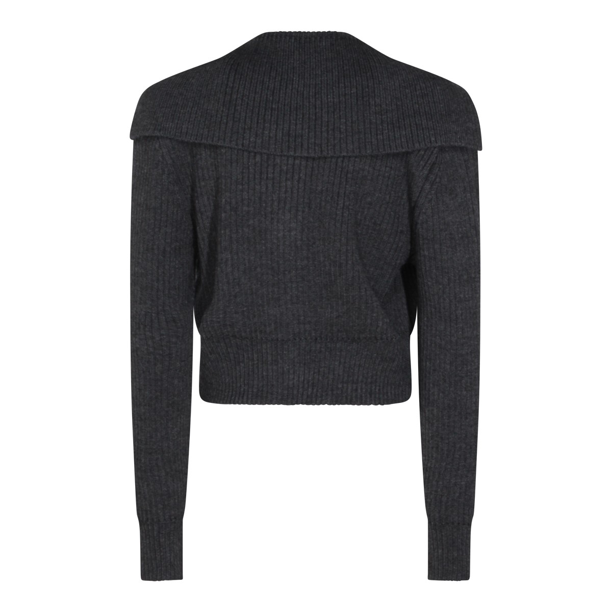 DARK GREY WOOL KNITWEAR DARK GREY WOOL KNITWEAR