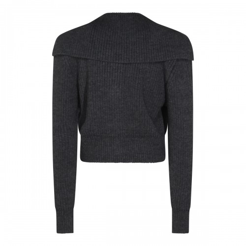 DARK GREY WOOL KNITWEAR