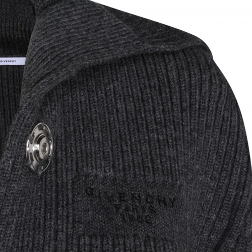 DARK GREY WOOL KNITWEAR