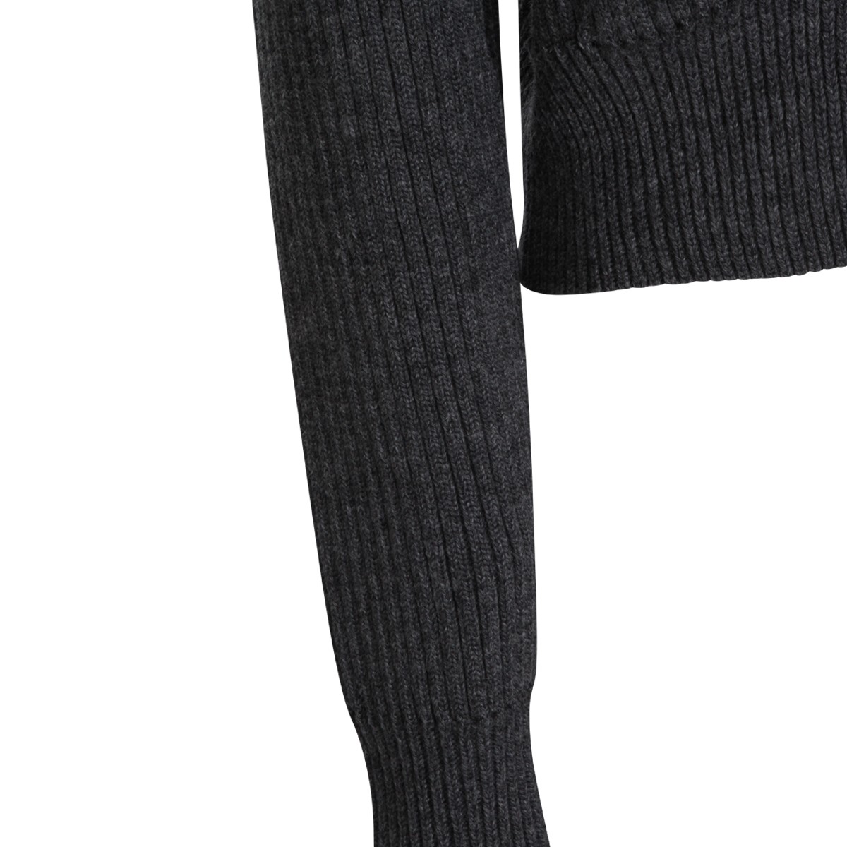 DARK GREY WOOL KNITWEAR DARK GREY WOOL KNITWEAR