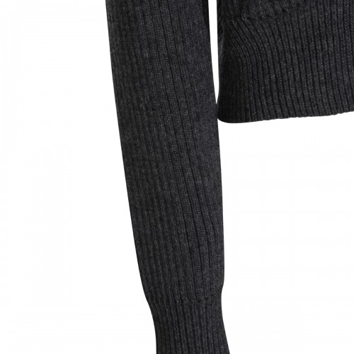 DARK GREY WOOL KNITWEAR