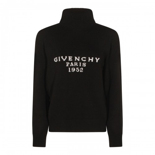 BLACK WOOL KNITWEAR