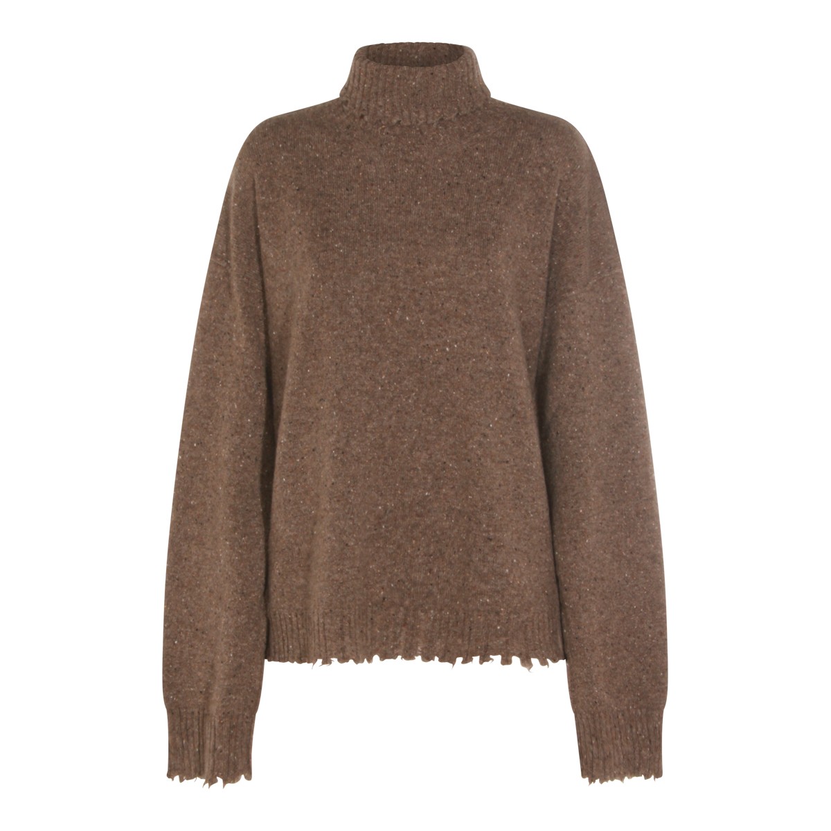 BROWN CASHMERE KNITWEAR
