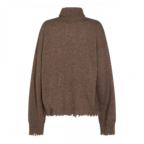 BROWN CASHMERE KNITWEAR