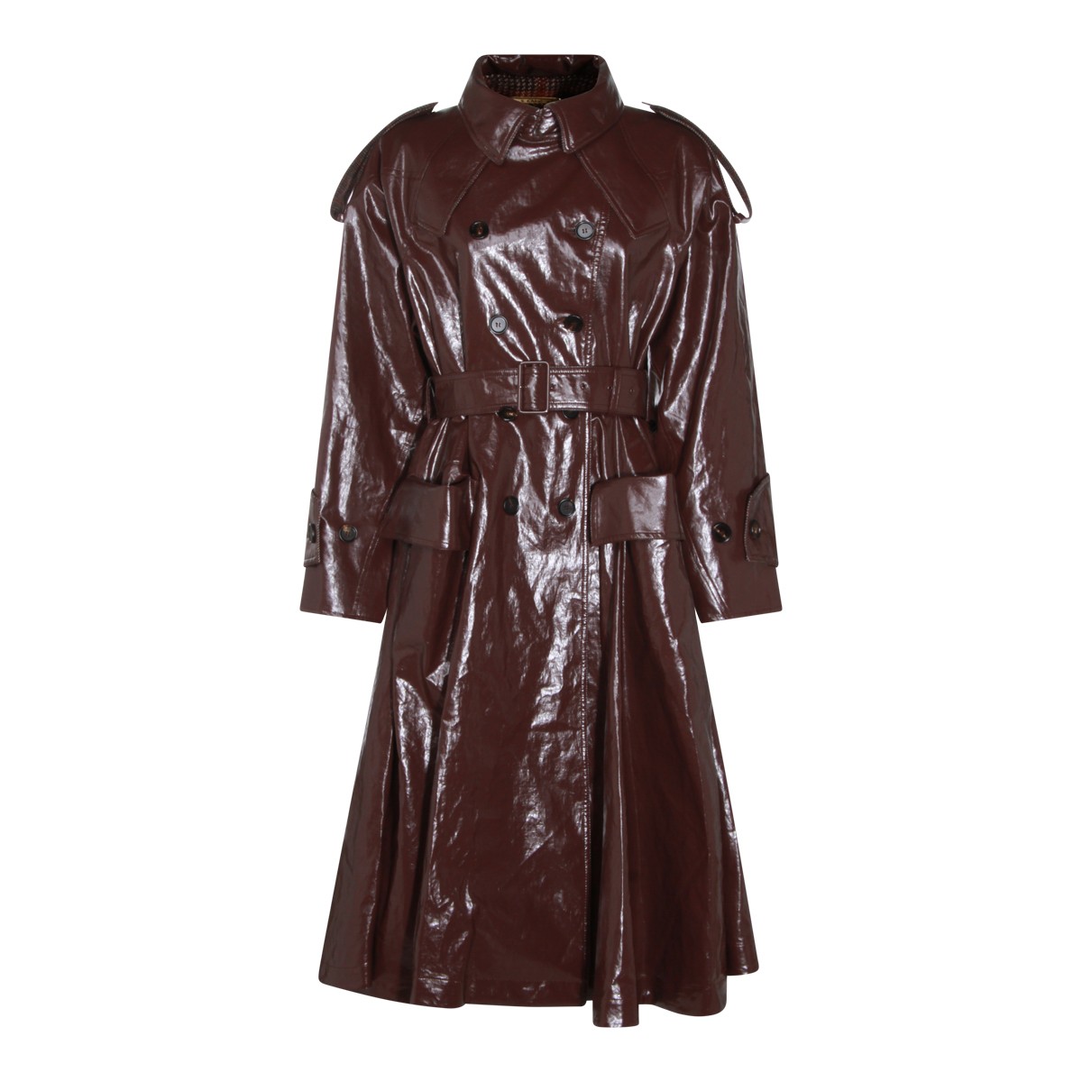 DARK PURPLE WOOL TRENCH COAT DARK PURPLE WOOL TRENCH COAT