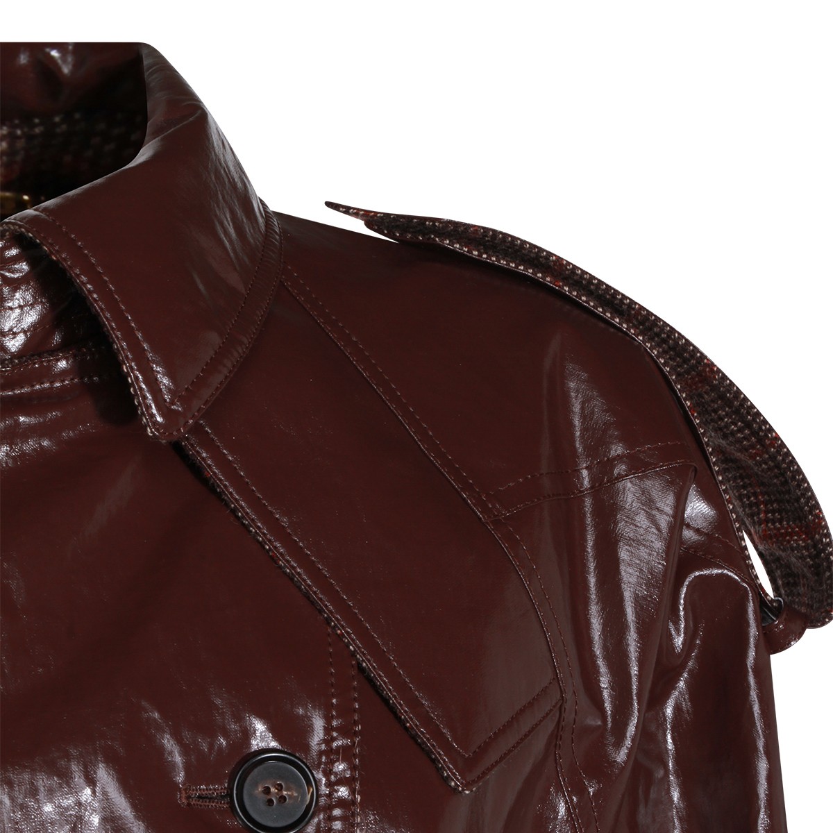 DARK PURPLE WOOL TRENCH COAT DARK PURPLE WOOL TRENCH COAT