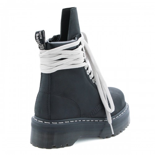 BLACK LEATHER STEEL TOE BOOTS