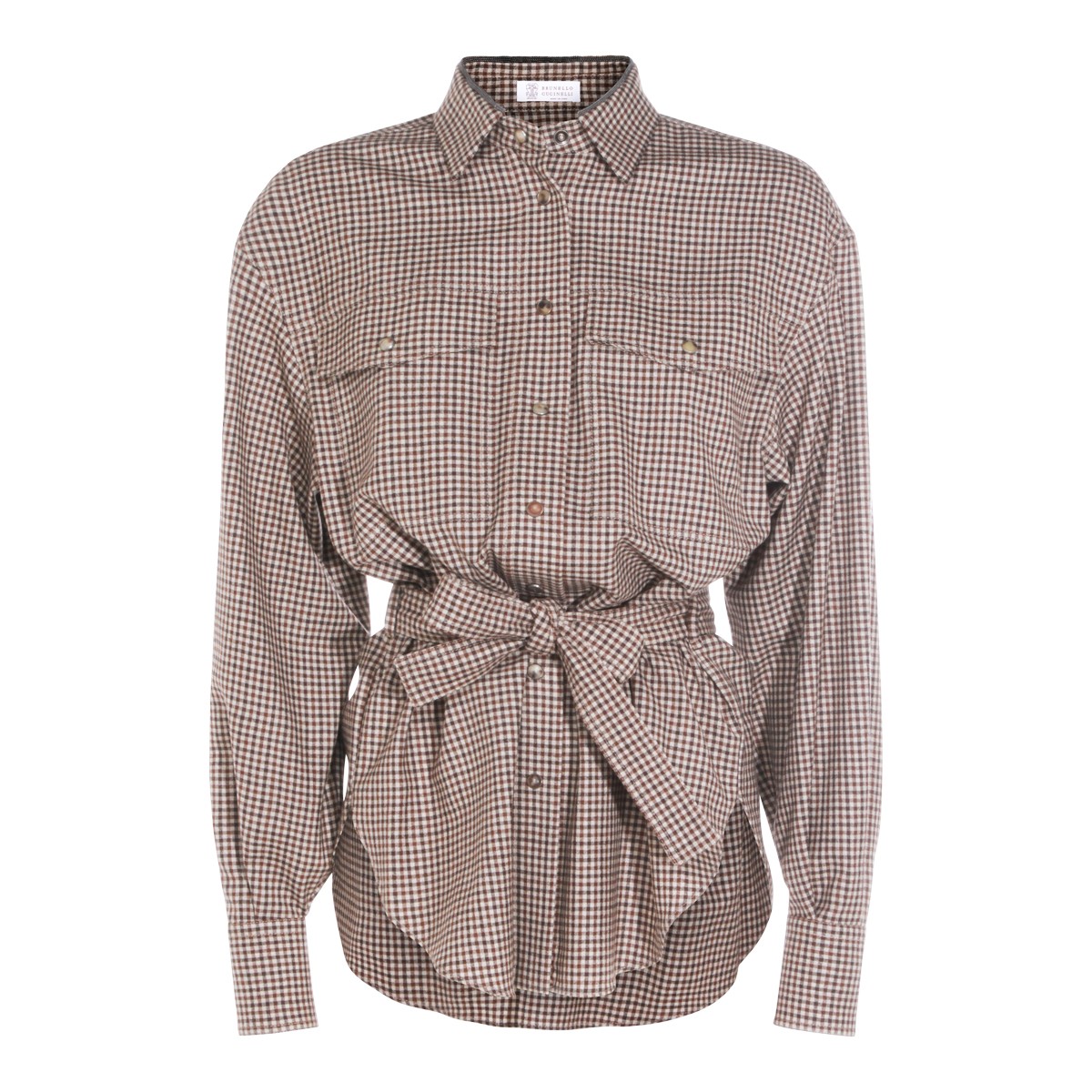 BROWN WOOL SHIRT BROWN WOOL SHIRT