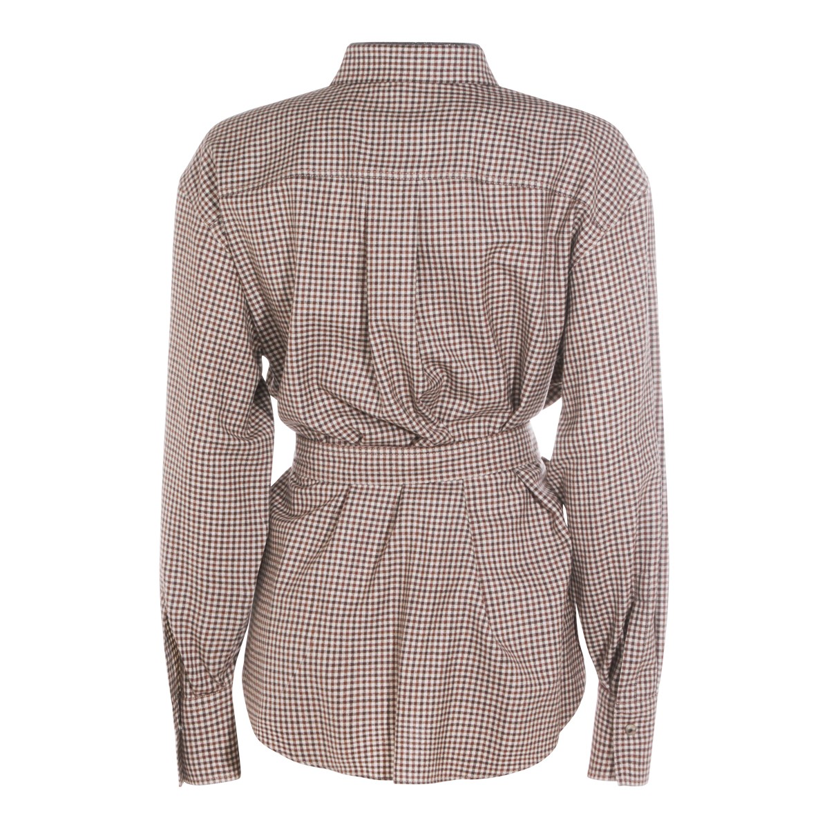 BROWN WOOL SHIRT BROWN WOOL SHIRT