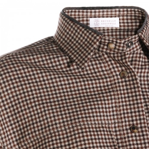 BROWN WOOL SHIRT