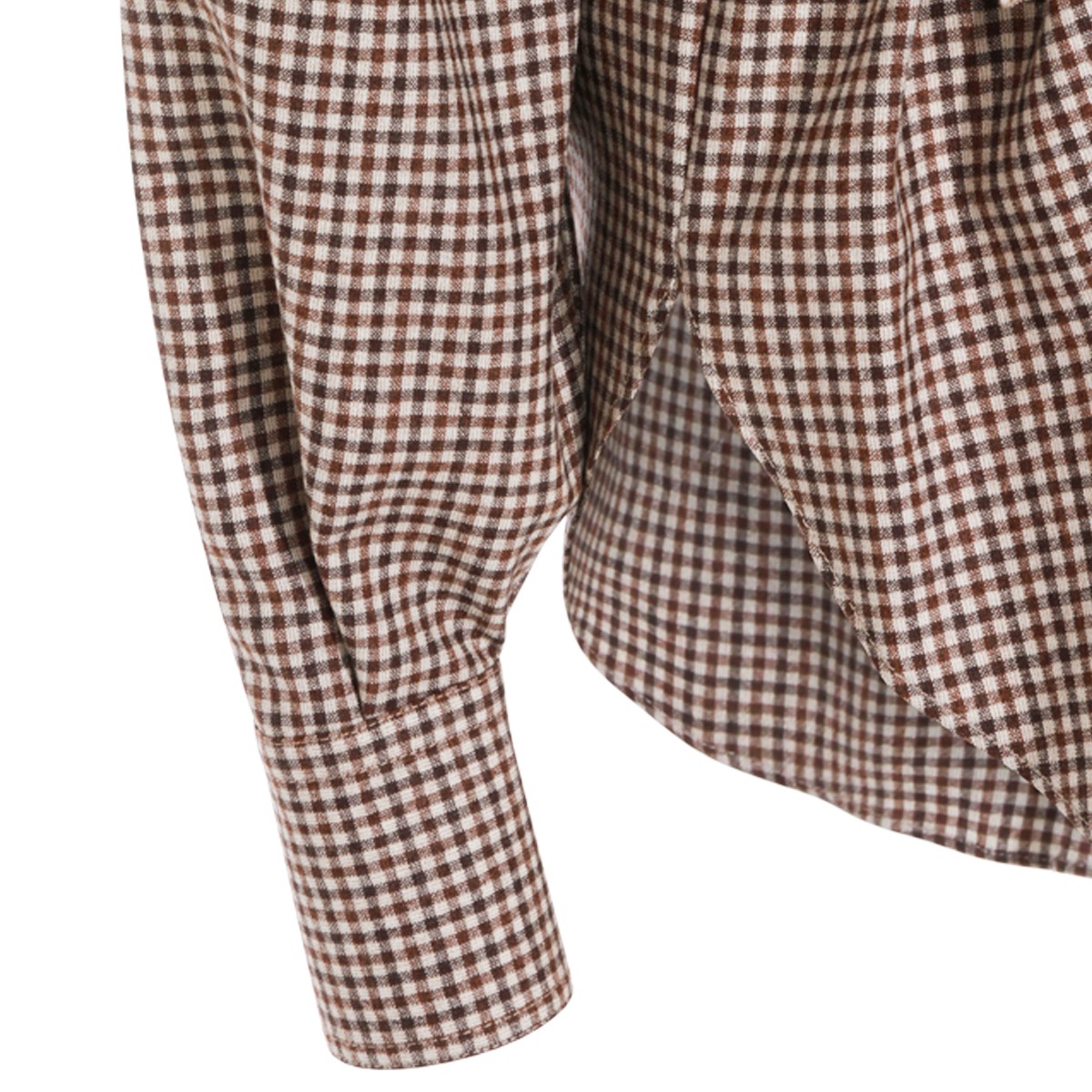 BROWN WOOL SHIRT BROWN WOOL SHIRT