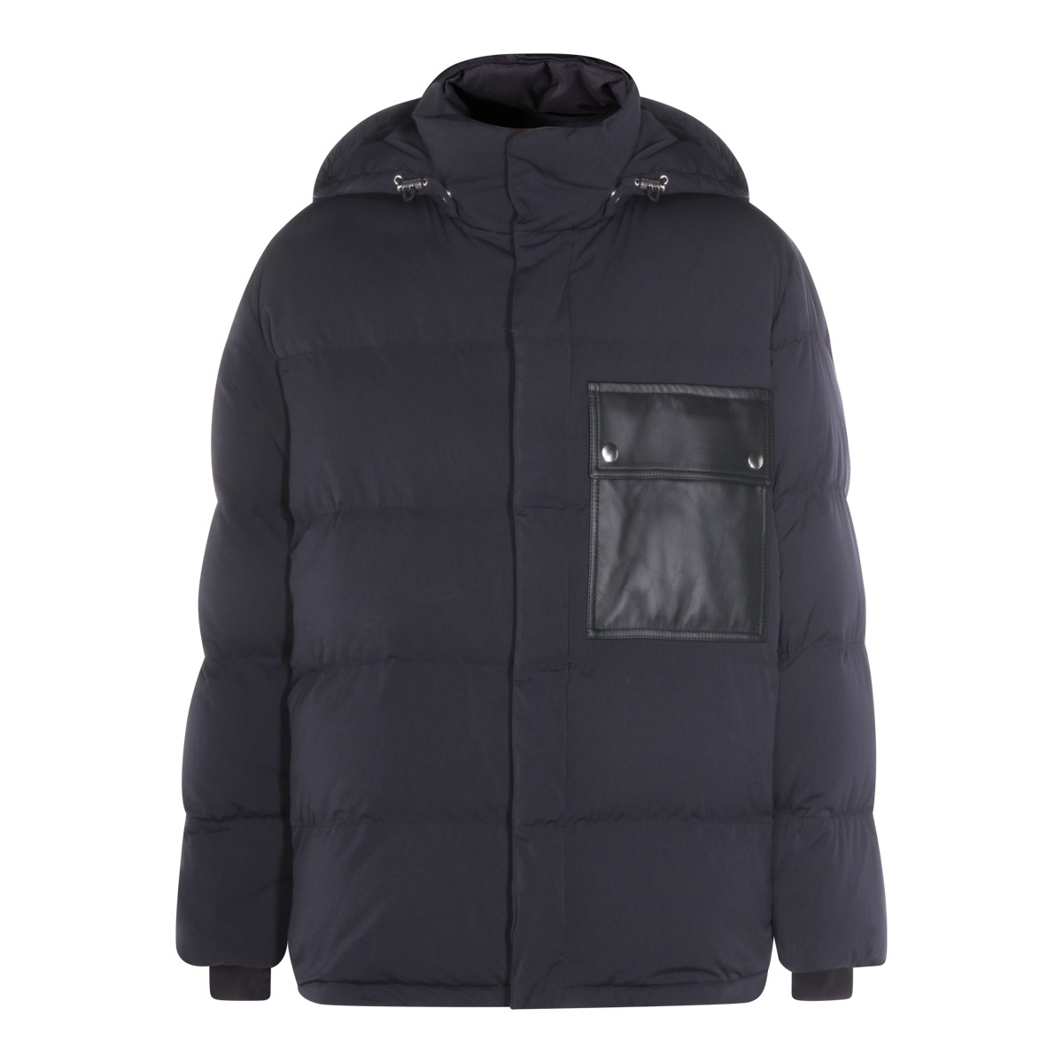 DARK BLUE COTTON DOWN JACKET