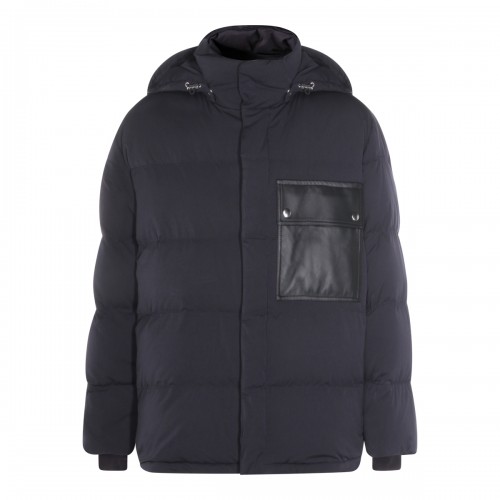 DARK BLUE COTTON DOWN JACKET