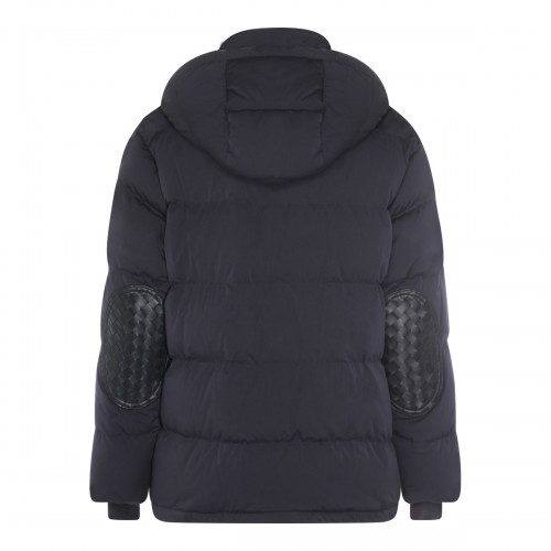 DARK BLUE COTTON DOWN JACKET