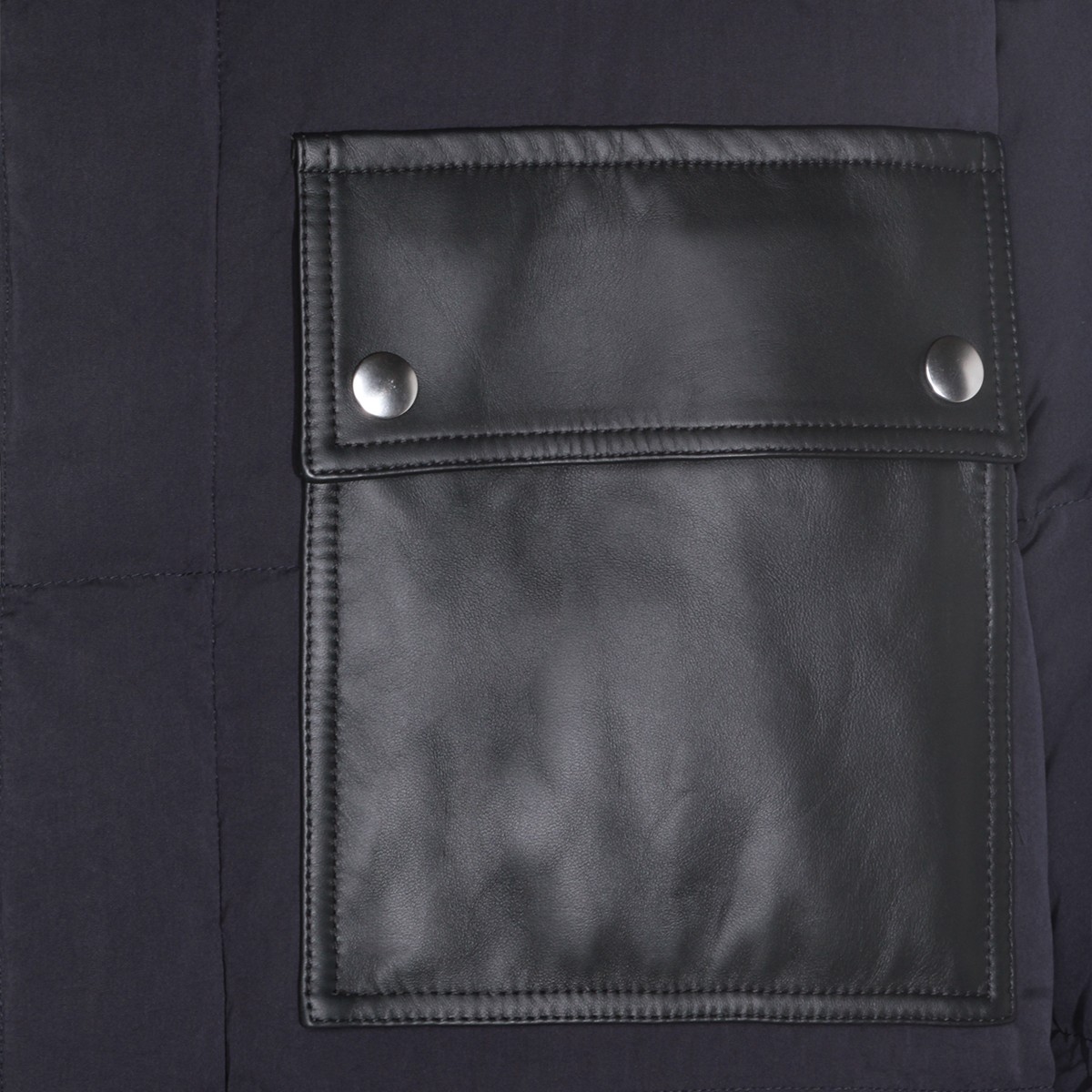 DARK BLUE COTTON DOWN JACKET