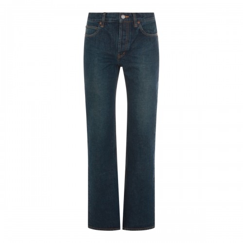 DARK BLUE COTTON JEANS