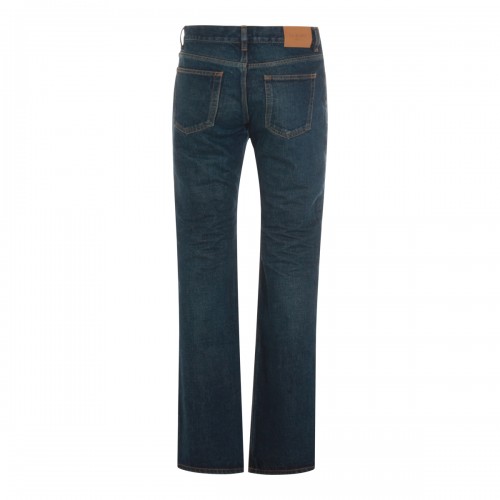 DARK BLUE COTTON JEANS 2