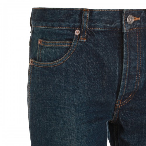 DARK BLUE COTTON JEANS