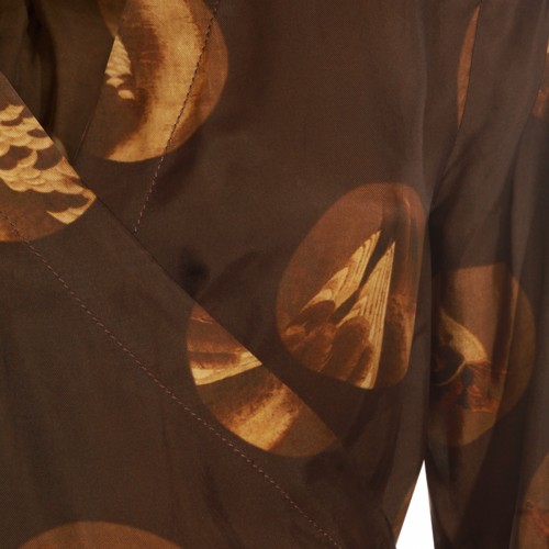 BROWN VISCOSE DRESS