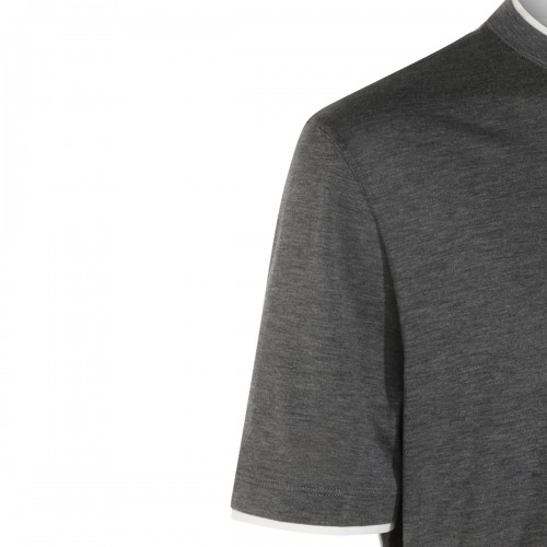 GREY COTTON T-SHIRT