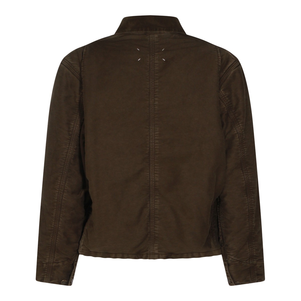 DARK BROWN COTTON CASUAL JACKET DARK BROWN COTTON CASUAL JACKET