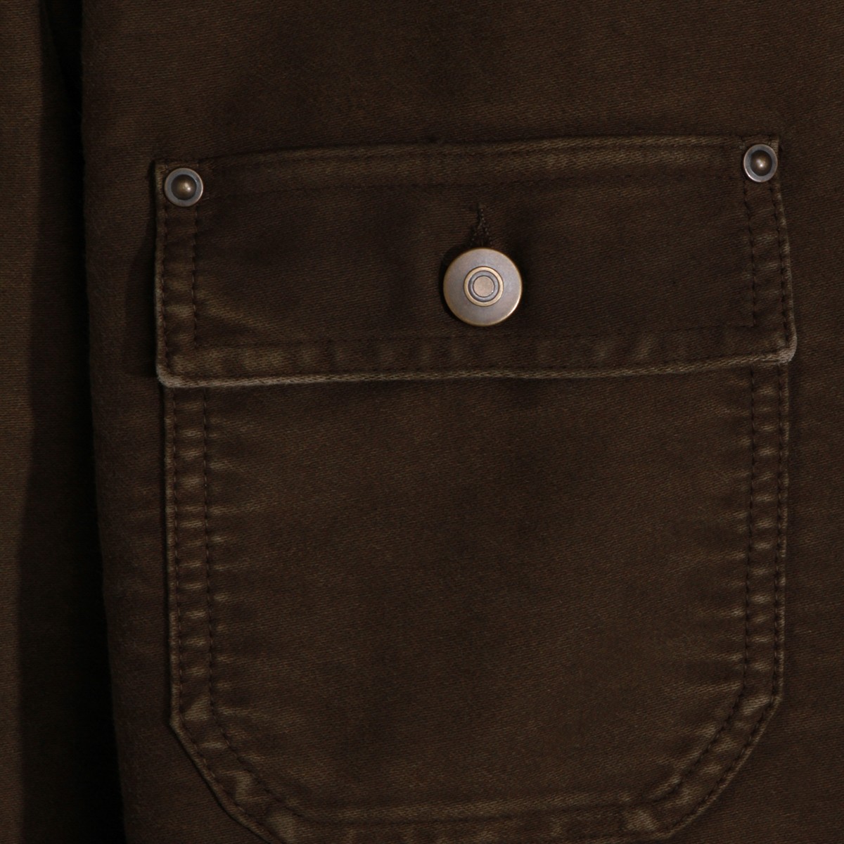 DARK BROWN COTTON CASUAL JACKET DARK BROWN COTTON CASUAL JACKET