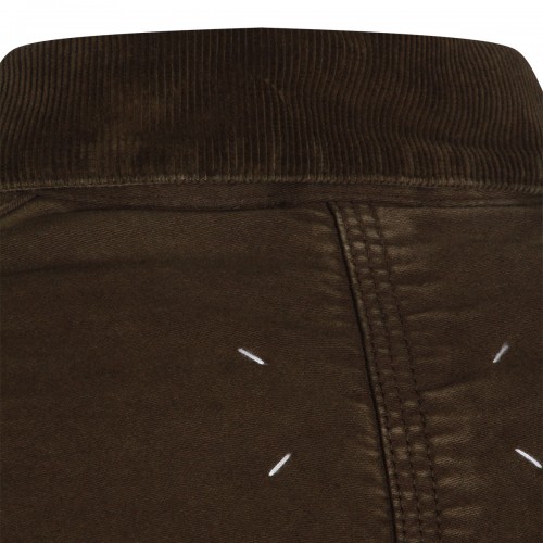 DARK BROWN COTTON CASUAL JACKET