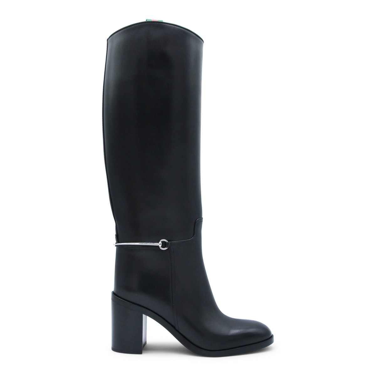 BLACK LEATHER BOOTS