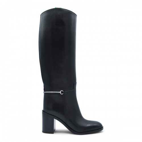 BLACK LEATHER BOOTS