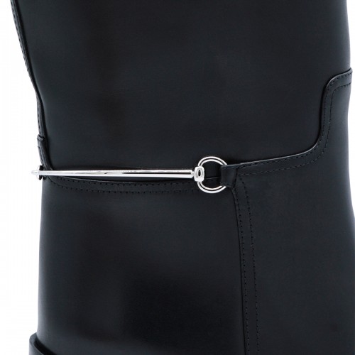BLACK LEATHER BOOTS