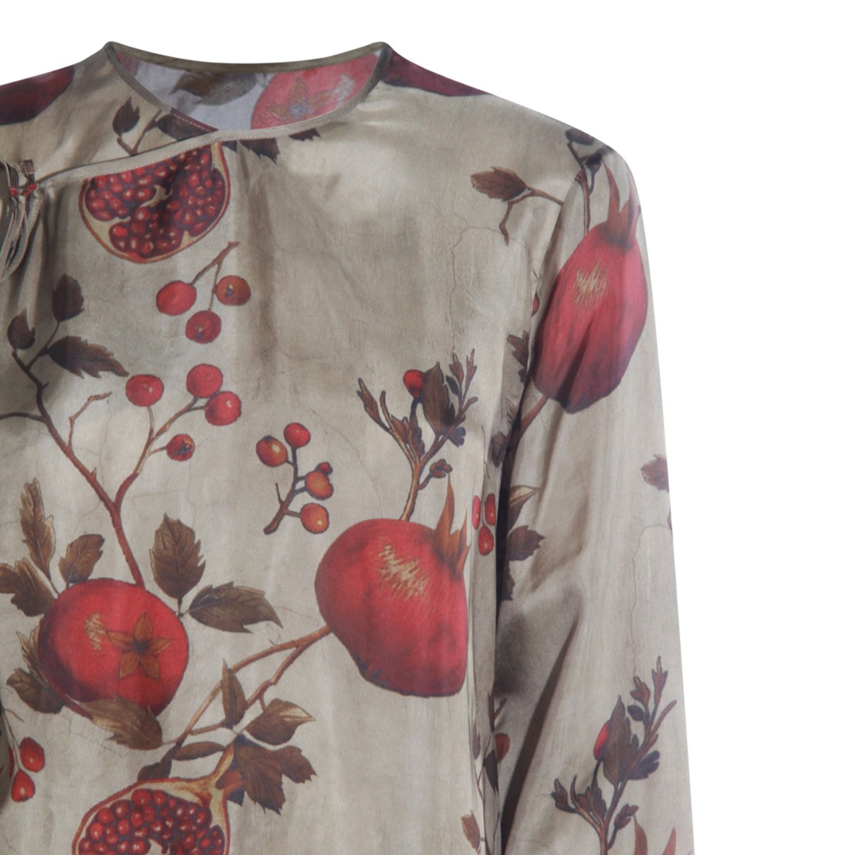 RED AND GREEN VISCOSE AGINA DRESS