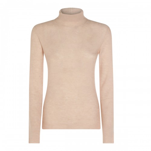 BEIGE WOOL KNITWEAR