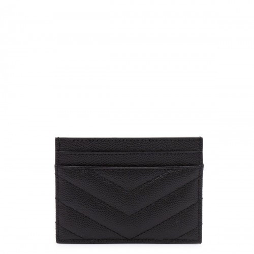BLACK LEATHER CARD HOLDER 2